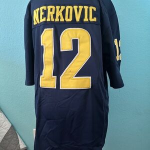 Navy & Yellow Football jersey Nerkovic” #12 –Medium – Size M (Nike Style)